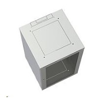 Nástenný rozvádzač Solarix SENSA 6U 600mm, plechové dvere, RAL 7035 SENSA-6U-66-21-G