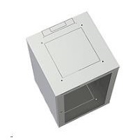 Nástenný rozvádzač Solarix SENSA 12U 600mm, plechové dvere, RAL 7035 SENSA-12U-66-21-G