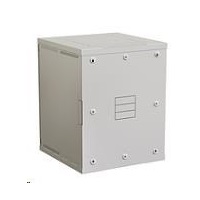 Nástenný rozvádzač Solarix SENSA 15U 600mm, plechové dvere, RAL 7035 SENSA-15U-66-21-G