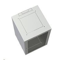 Nástenný rozvádzač Solarix SENSA 15U 600mm, plechové dvere, RAL 7035 SENSA-15U-66-21-G