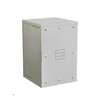 Nástenný rozvádzač Solarix SENSA 18U 600 mm, plechové dvere, RAL 7035 SENSA-18U-66-21-G