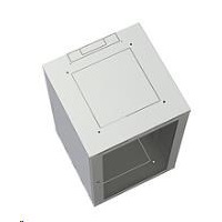 Nástenný rozvádzač Solarix SENSA 18U 600 mm, plechové dvere, RAL 7035 SENSA-18U-66-21-G