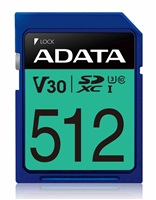 Karta ADATA SDXC 512GB Premier Pro UHS-I U3 Class 10 (R:95/W:60 MB/s)