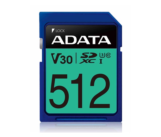 Karta ADATA SDXC 512GB Premier Pro UHS-I U3 Class 10 (R:95/W:60 MB/s)