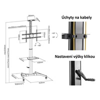 Stojan na televize Fiber Novelty FN5000