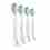 Philips HX6064/10 Sonicare Optimal White, náhradní hlavice, standardní velikost, 4 kusy, nasazovací, bílá