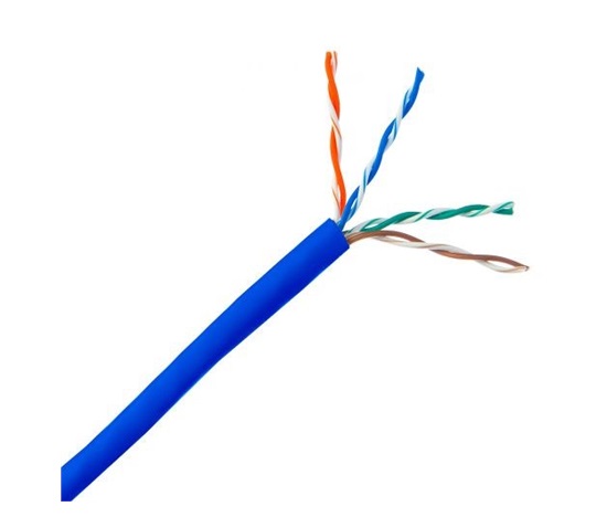 UTP kábel PlanetElite, Cat5E, licna(lanko), PVC, modrý, 305 m