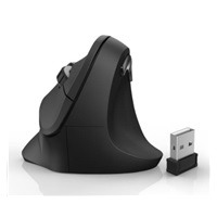 Vertikálna ergonomická bezdrôtová myš Hama EMW-500, 6 tlačidiel, čierna