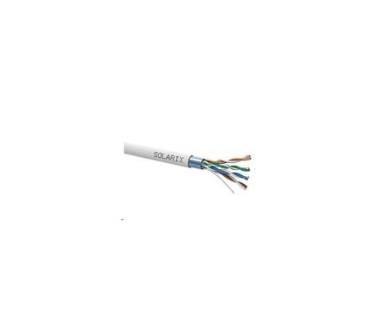 Inštalačný kábel Solarix FTP, Cat5E, drôt, PVC, cievka 500 m SXKD-5E-FTP-PVC