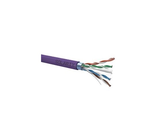 Inštalačný kábel Solarix FTP, Cat6, drôt, LSOH, cievka 500 m SXKD-6-FTP-LSOH