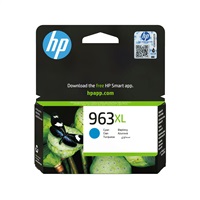 HP 963XL High Yield Cyan Original Ink Cartridge (1,600 pages)