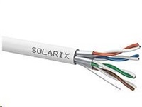 Inštalačný kábel Solarix STP, Cat6A, drôt, LSOH, cievka 500 m SXKD-6A-STP-LSOH