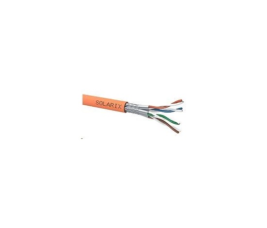 Inštalačný kábel Solarix SSTP, Cat7A, drôt, LSOHFR, cievka 500 m SXKD-7A-1200-SSTP-LSOHFR-B2ca