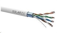 Inštalačný kábel Solarix FTP, Cat5E, licna, PVC, krabica 305m SXKL-5E-FTP-PVC-GY