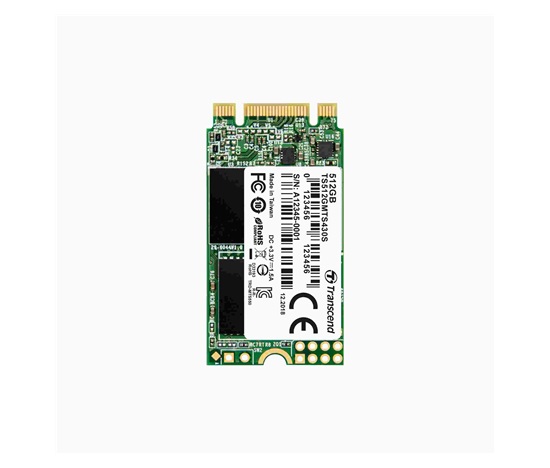 TRANSCEND Industrial SSD MTS430S 512GB, M.2 2242, SATA III 6 Gb/s, TLC