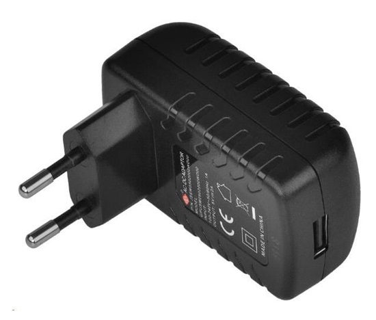Virtuos Power. napájací zdroj 5V/2A pre čítačku BT-310 a adaptér RS-232 na volanie. princíp.