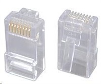 Solarix konektor RJ45 CAT5E UTP 8p8c nestienený, drôt / 100 ks KRJ45/5SLD