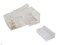 Solarix konektor RJ45 CAT6 UTP 8p8c nestienený skladaný vodič / 100 ks KRJ45/6SLD