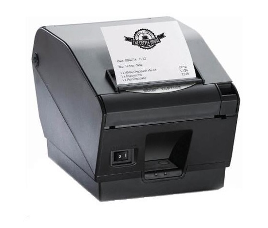 Star TSP743DII-24, RS232, 8 bodov/mm (203 dpi), rezačka, tmavosivá