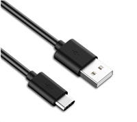 Kábel USB PREMIUMCORD 3.1 C/M - USB 2.0 A/M, rýchlonabíjací prúd 3A, 1m, čierna