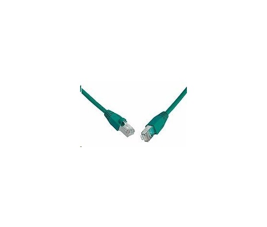 Solarix Patch kábel CAT5E SFTP PVC 20m zelený odolný proti zaseknutiu C5E-315GR-20MB