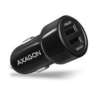 AXAGON PWC-5V5, SMART nabíjačka do auta, 2x port 5V-2.4A + 2.4A, 24W