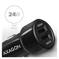 AXAGON PWC-5V5, SMART nabíjačka do auta, 2x port 5V-2.4A + 2.4A, 24W