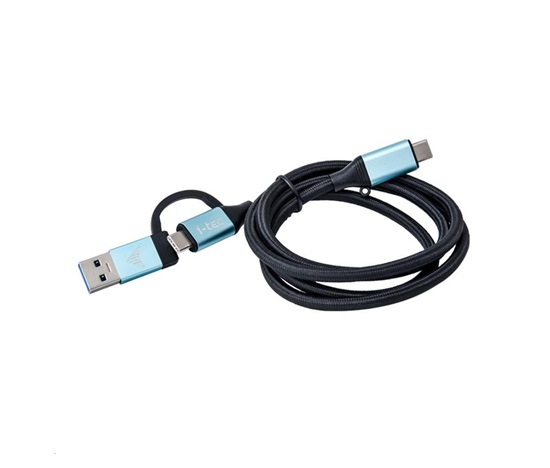 kábel iTec USB-C na USB-C s integrovaným USB 3.0 Podľa adaptéra