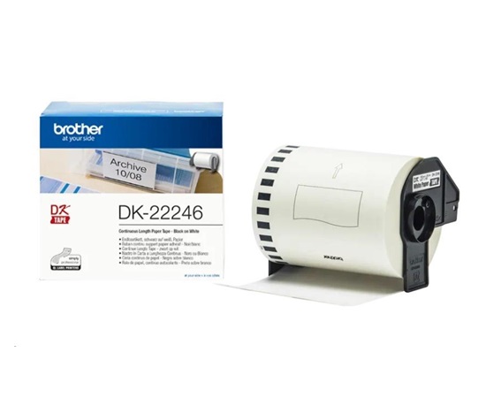 BROTHER DK-22246 Originálna páska Brother - čierna na bielom podklade, šírka 103 mm
