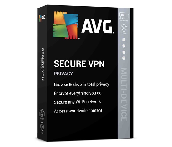 AVG Secure VPN pre viacero zariadení, 12 mesiacov E-mail