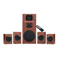 Drevené reproduktory GENIUS SW-HF 5.1 4600 v2, domáce kino, 120 W RMS, DO