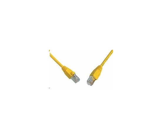 Solarix Patch kábel CAT5E SFTP PVC 3m žltý odolný proti zaseknutiu C5E-315YE-3MB