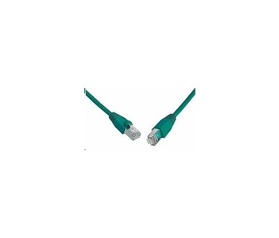 Solarix Patch kábel CAT5E SFTP PVC 5m zelený odolný proti zaseknutiu C5E-315GR-5MB