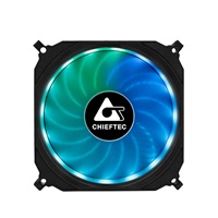 Dúhový ventilátor CHIEFTEC TORNADO CF-1225RGB so 6-pinovým konektorom pre GR-01B/CF-3012-RGB