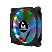 Dúhový ventilátor CHIEFTEC TORNADO CF-1225RGB so 6-pinovým konektorom pre GR-01B/CF-3012-RGB