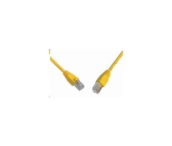 Solarix Patch kábel CAT5E SFTP PVC 5m žltý odolný proti zaseknutiu C5E-315YE-5MB