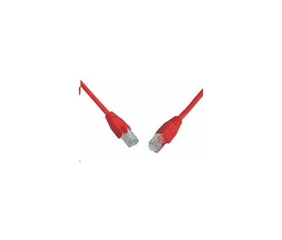 Solarix Patch kábel CAT5E SFTP PVC 7m červený odolný proti zachyteniu C5E-315RD-7MB