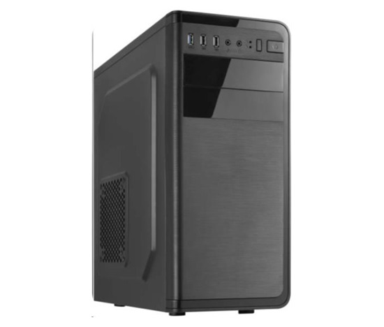 CRONO MT-760i MidiTower bez zdroja, čierna