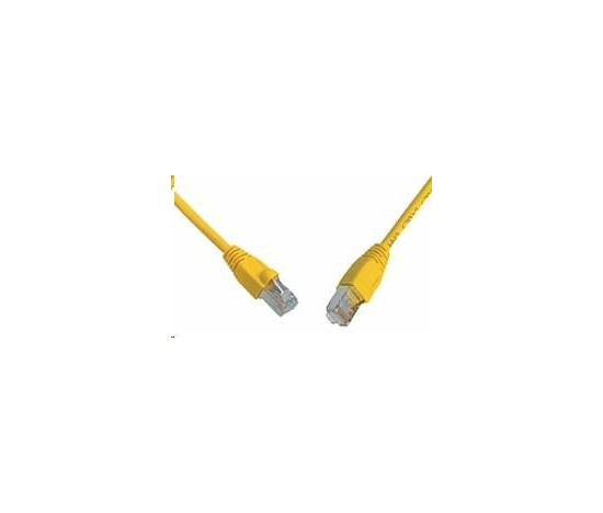 Solarix Patch kábel CAT5E SFTP PVC 7m žltý odolný proti zaseknutiu C5E-315YE-7MB
