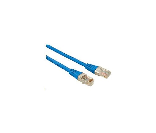 Solarix Patch kábel CAT5E UTP PVC 0,5 m modrý, odolný proti zasekávaniu C5E-155BU-0,5MB