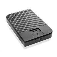 VERBATIM HDD 2 TB Prenosný pevný disk zabezpečený odtlačkom prsta, čierny GDPR