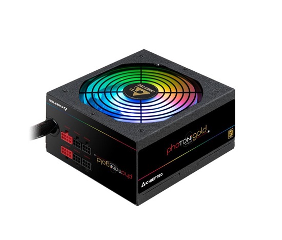 Napájací zdroj CHIEFTEC Photon Gold, GDP-650C-RGB, 650W, ATX-12V V.2.3/EPS-1alt01-202V, PS-2, 14cm RGB ventilátor, >90%