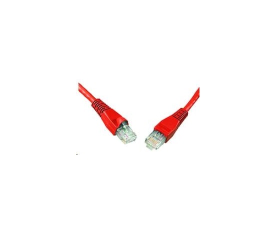 Solarix Patch kábel CAT5E UTP PVC 20m červený odolný proti zachytávaniu C5E-114RD-20MB