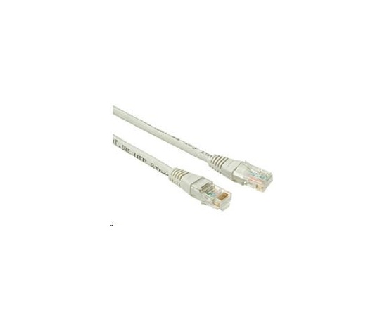 Solarix Patch kábel CAT5E UTP PVC 5 m sivý, odolný proti zasekávaniu C5E-155GY-5MB