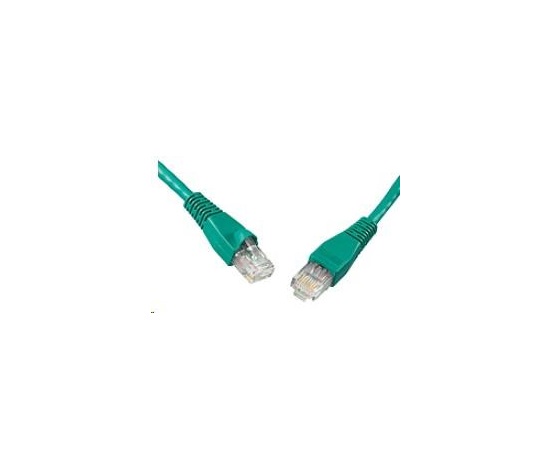 Solarix Patch kábel CAT5E UTP PVC 5m zelený odolný proti zaseknutiu C5E-114GR-5MB