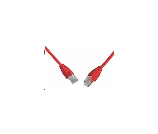 Solarix Patch kábel CAT6 SFTP PVC 0,5m červený odolný proti zachyteniu C6-315RD-0,5MB