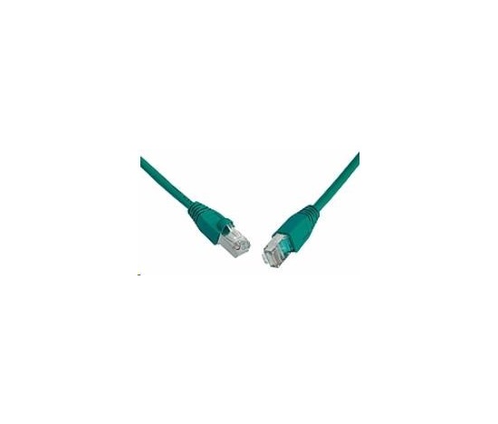 Solarix Patch kábel CAT6 SFTP PVC 0,5m zelený odolný proti zachyteniu C6-315GR-0,5MB