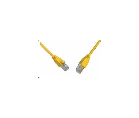 Solarix Patch kábel CAT6 SFTP PVC 10m žltý odolný proti zachytávaniu C6-315YE-10MB