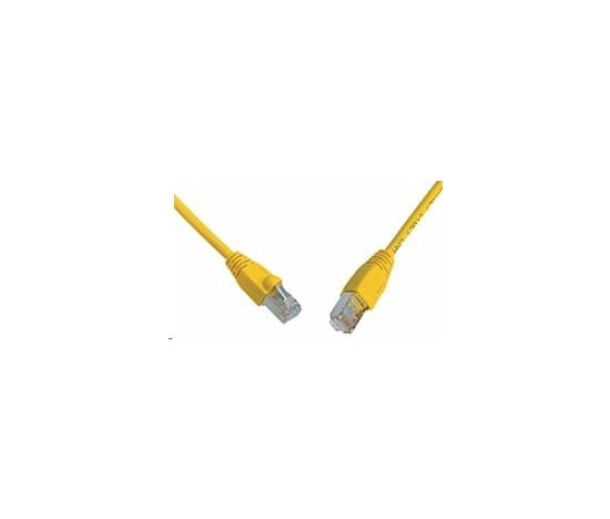 Solarix Patch kábel CAT6 SFTP PVC 1m žltý odolný proti zachytávaniu C6-315YE-1MB