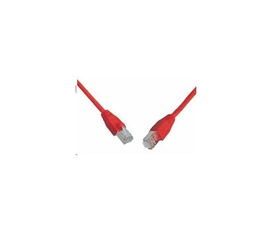 Solarix Patch kábel CAT6 SFTP PVC 2m červený odolný proti zachyteniu C6-315RD-2MB
